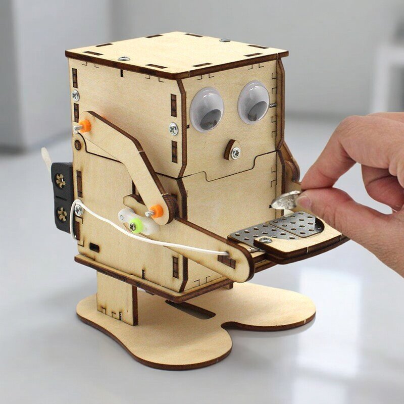 Science Project Diy - Robot de Madera para Armar, Modelo