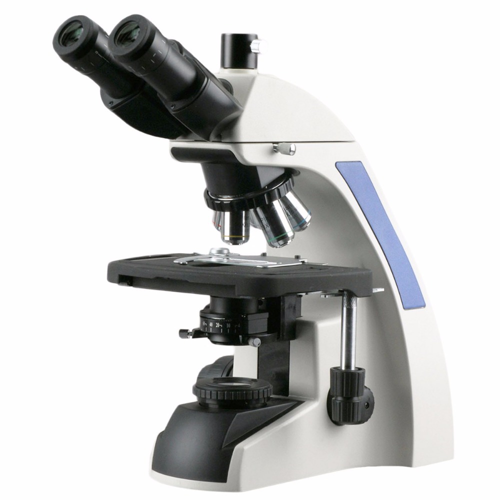Amscope Microscope Compound 40X-1000X - Microscopio Compuesto Trinocular con Corrección de