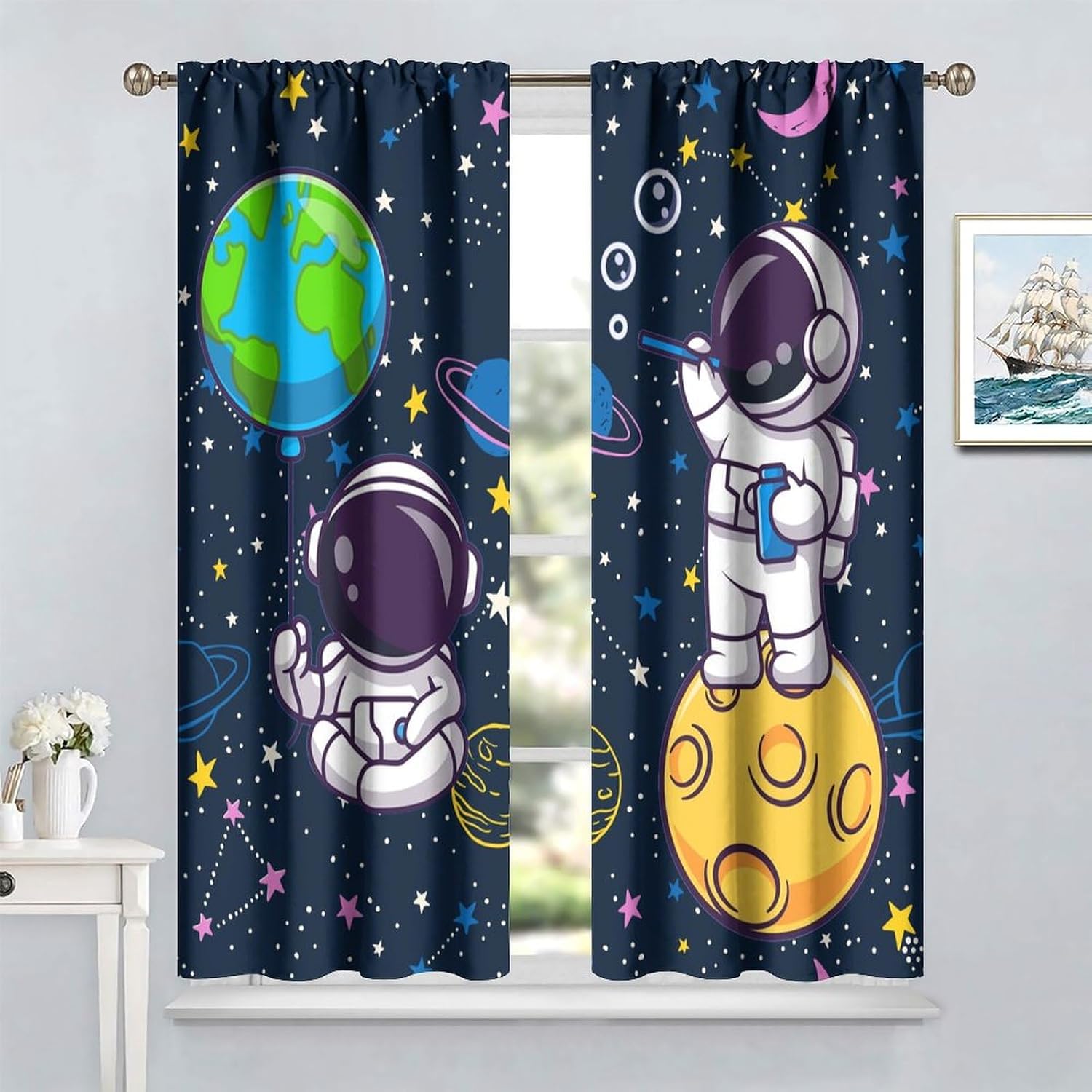 Cortina de Astronauta del Espa - Science Nursery reseña y precio