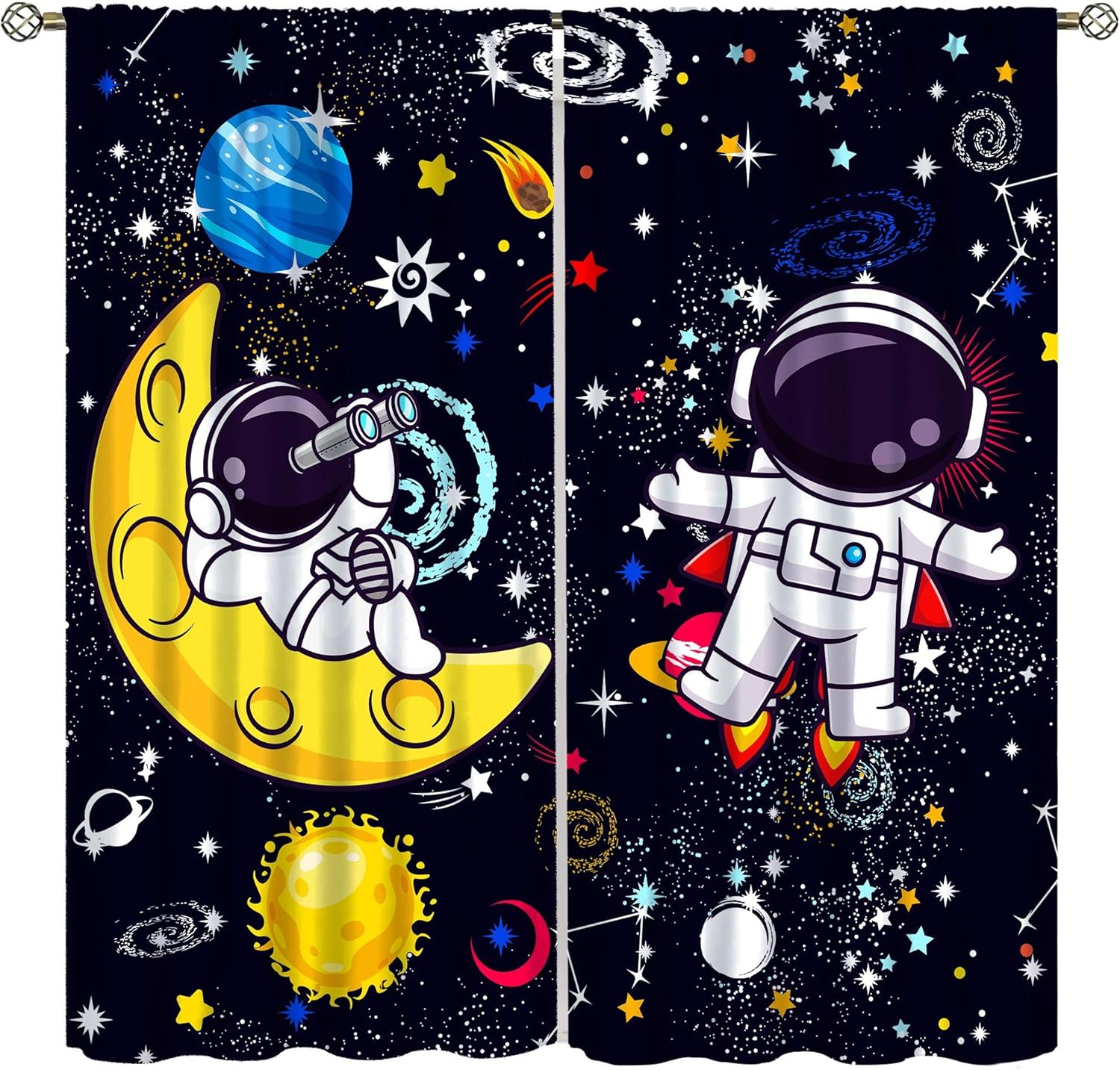 Cortina Decorativa Galaxy Scie - Science Nursery reseña y precio