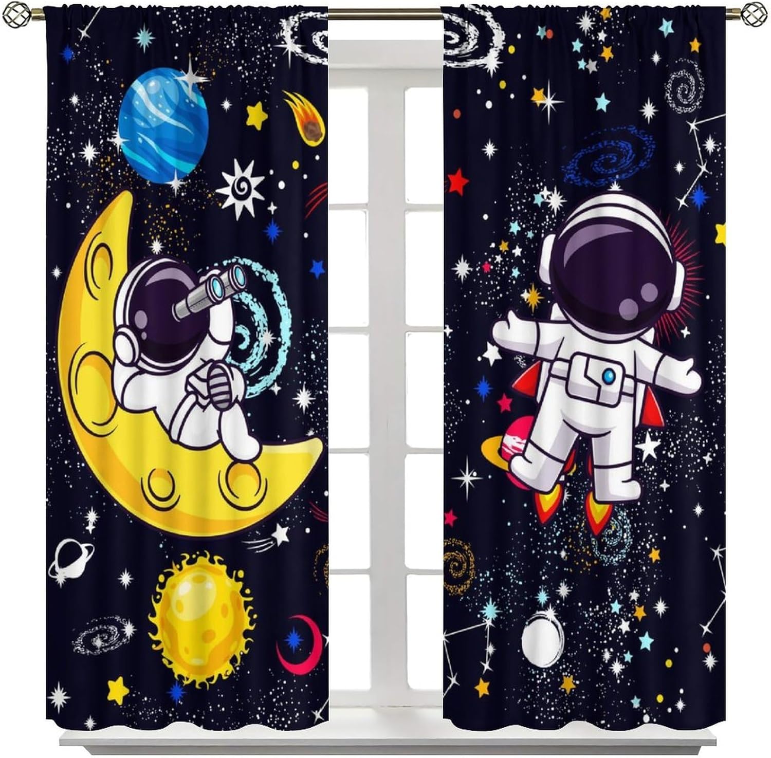 Cortina Decorativa Galaxy Scie - Science Nursery reseña y precio