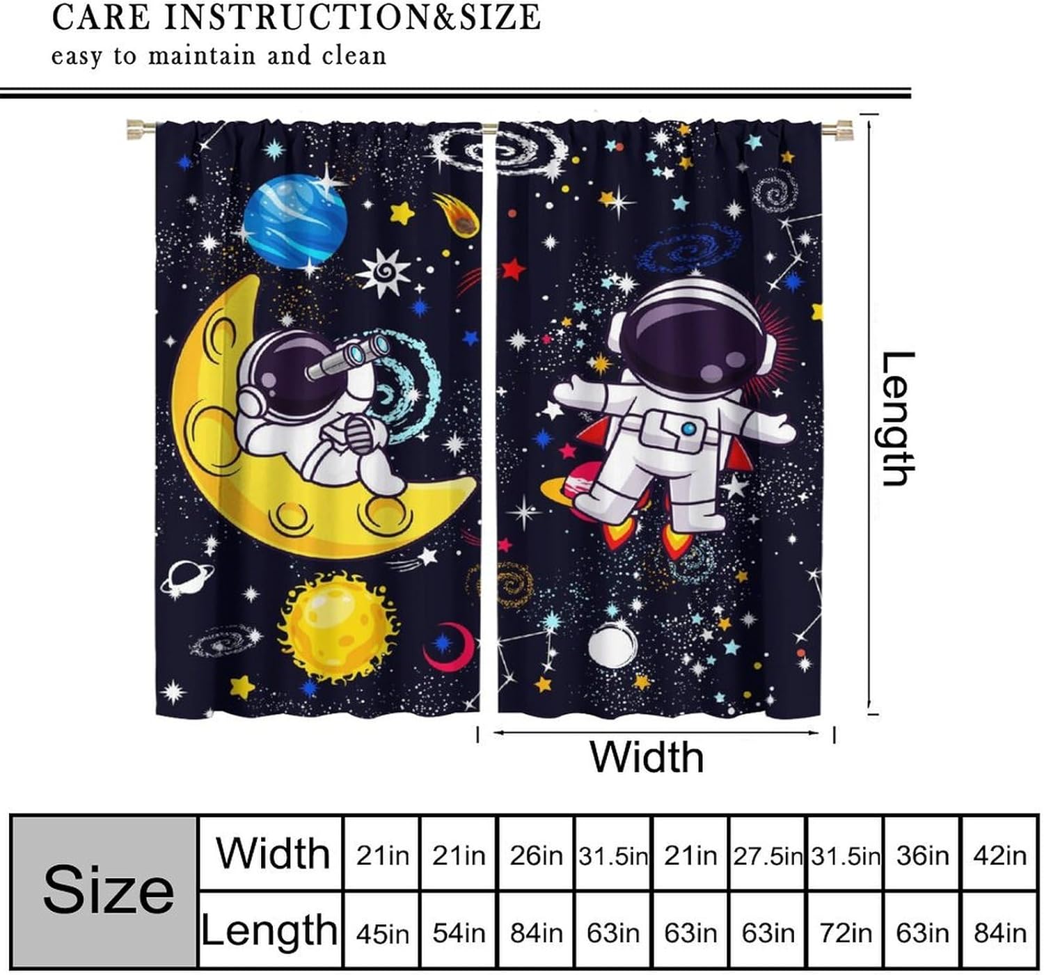 Cortina Decorativa Galaxy Scie - Science Nursery reseña y precio