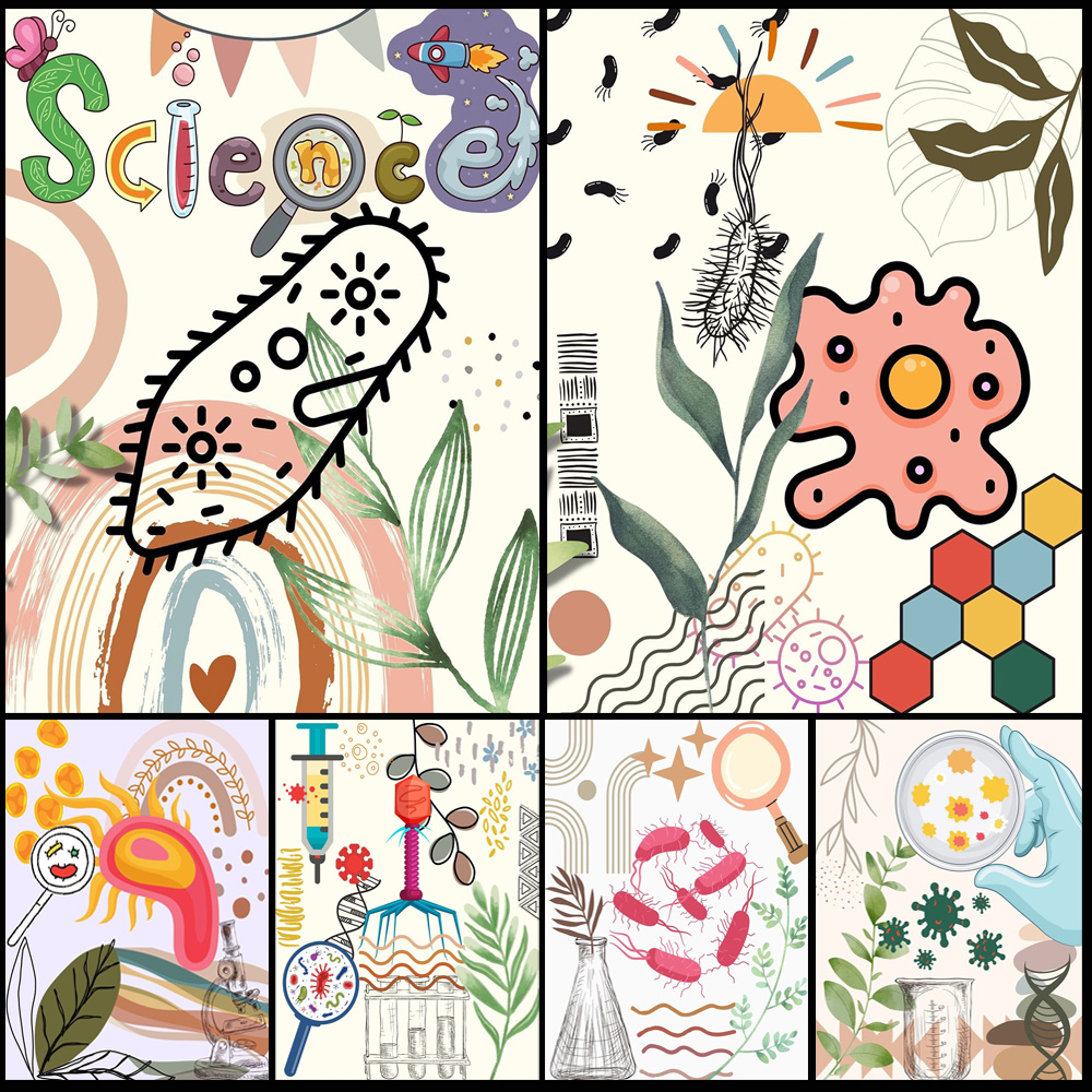 Póster de dibujos animados de  - Science Nursery reseña y precio