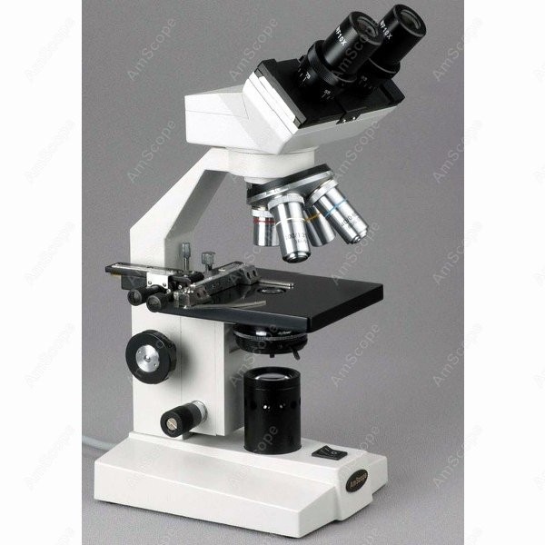 Microscopio Biológico Binocula - Amscope Microscope Compound 40X-1000X reseña y precio